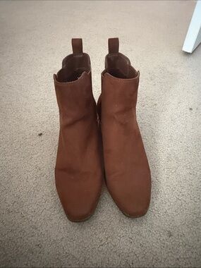 Brown Suede Ankle Boots